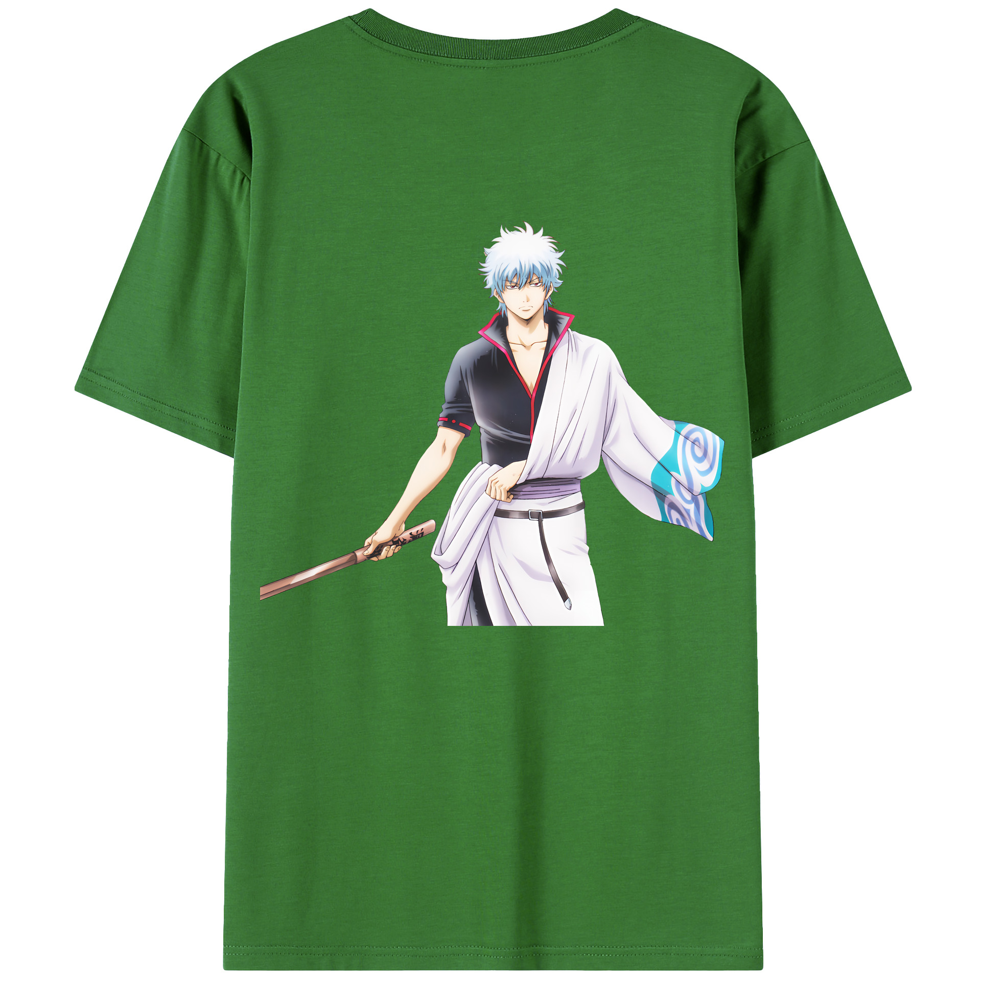 （画像用） ぎんたま 坂田銀時（さかたぎんとき） 神楽 志村新八（しむら しんぱち） GINTAMA Sakata Gintoki Kagura Shimura Shinpachi レディース半袖Tシャツ(バックプリント)
